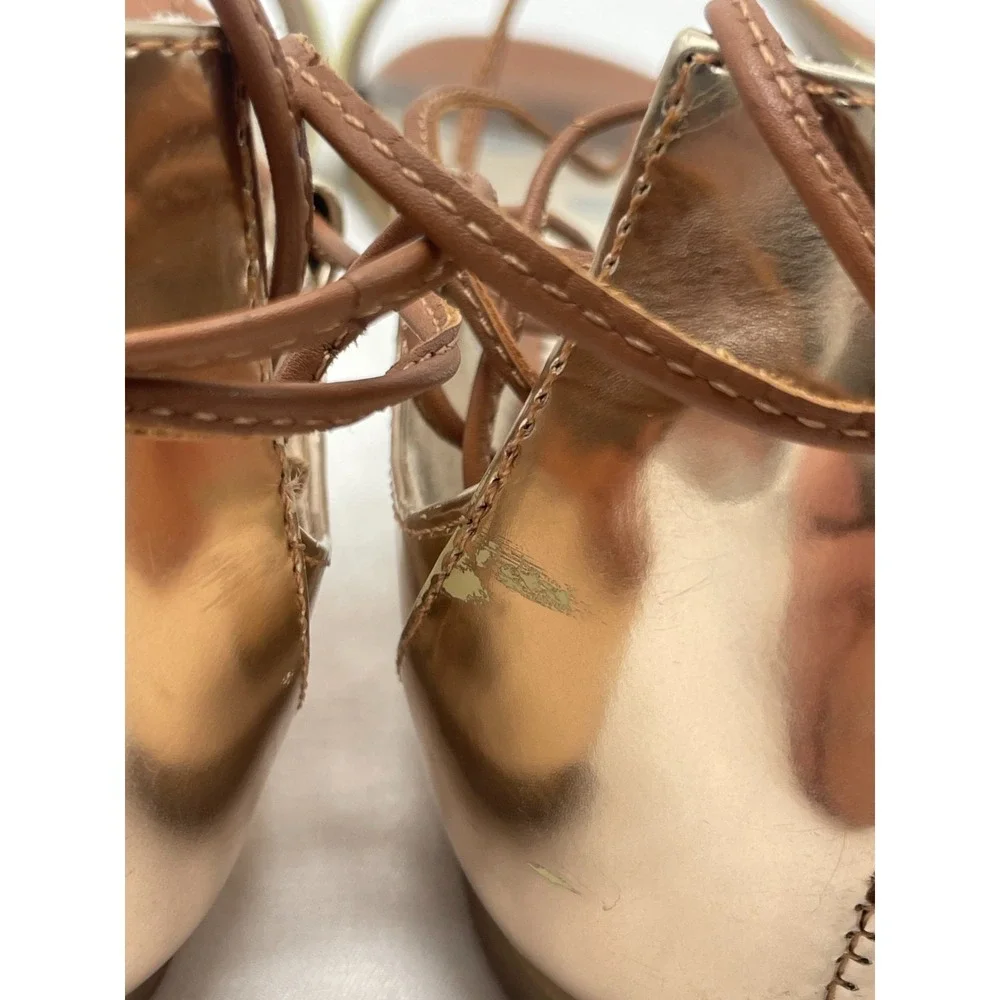 Boden Sandals Sienna Women's Shoes Leather Lace Up Ankle Tie - EUR 40 US 9